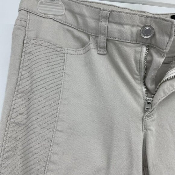 Club Monaco Creme low rise moto skinny pants size 4 - Picture 11 of 15